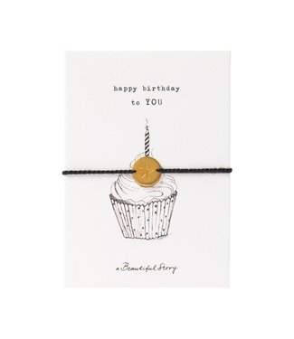 Jewelry Postcard BW Cupcake