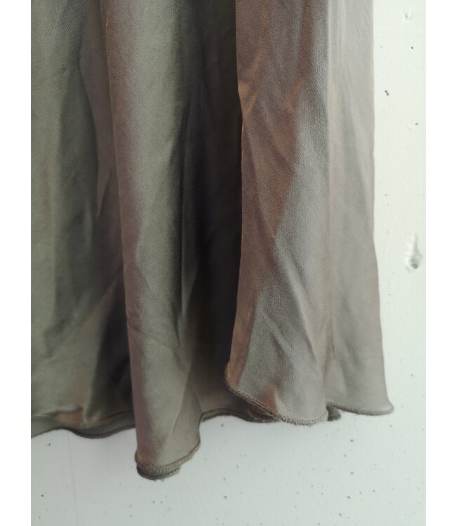 selectedbystijldepartment Skirt silk, Silver grey