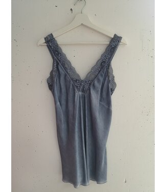 selectedbystijldepartment Singlet big lace, Blue