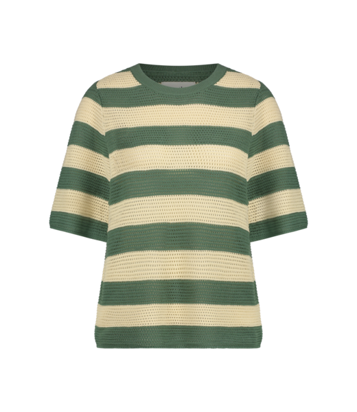 Another-Label Pull knitted Ila, Ivy sandshell stripe