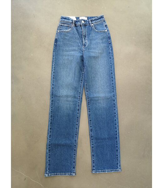 Abrand Jeans high straight, Mid vintage blue