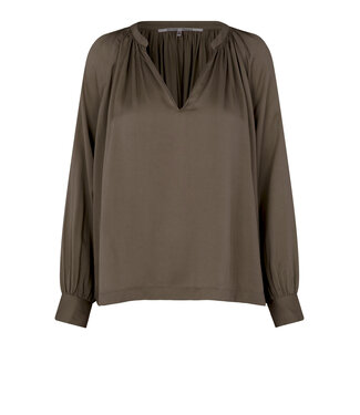 Second female Blouse drape tunic, Major brown