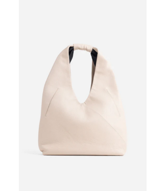 BRONX Bag leather PUFF-Y big, Oatmilk