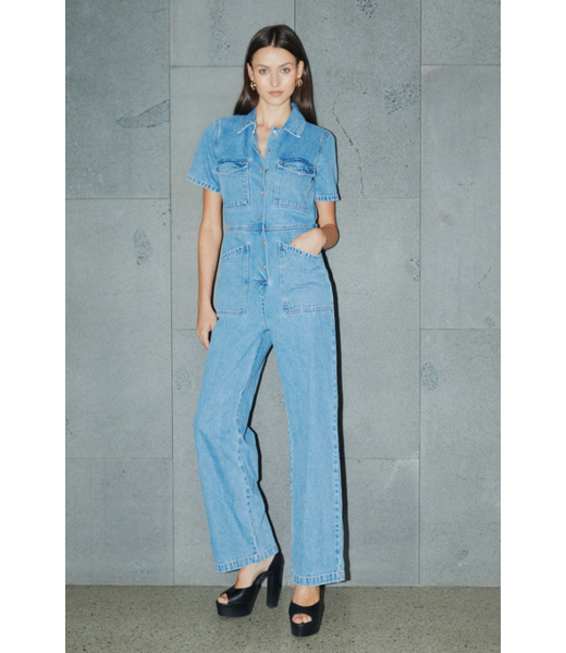 Abrand Jumpsuit Coverall ADA, Light vintage blue