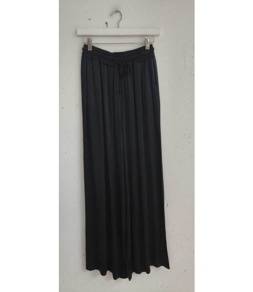 selectedbystijldepartment Pants wide silk look, Black