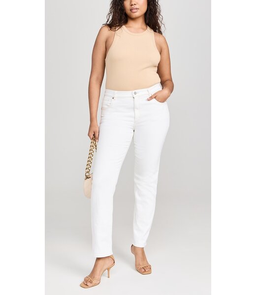 Abrand Jeans Stovepipe Bianco, White