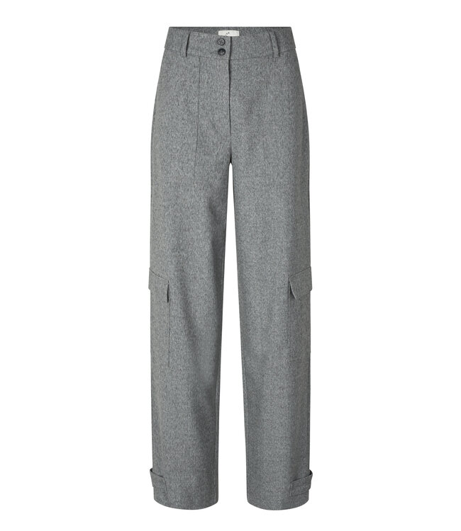 Pants Sophia cargo strap Pepper melange STIJLdepartment