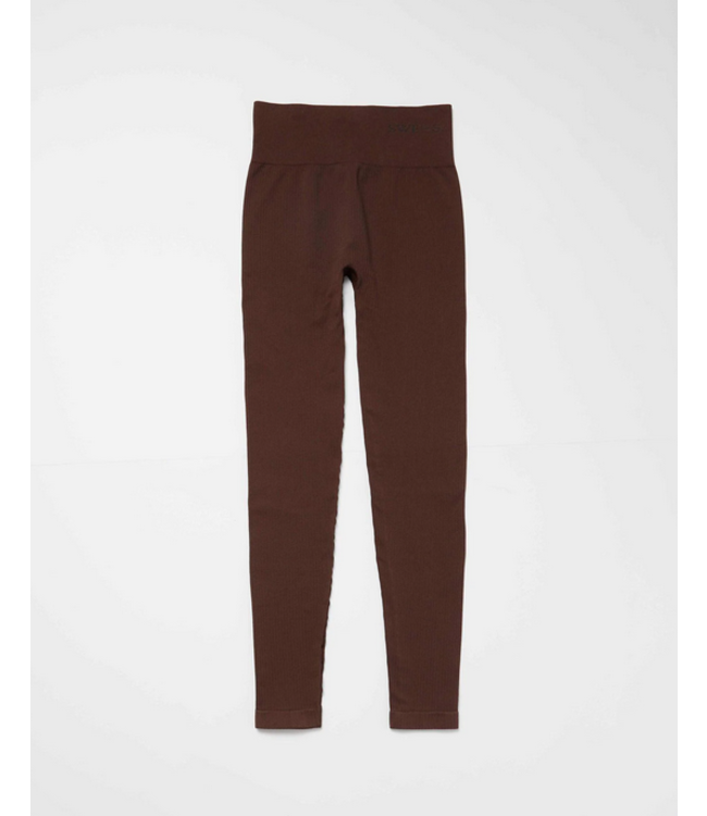 Legging TYRA rib, Brown
