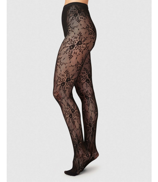 Tights Rosa lace, Black