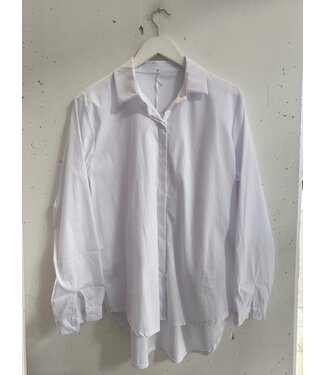 selectedbystijldepartment Blouse cotton basic, White