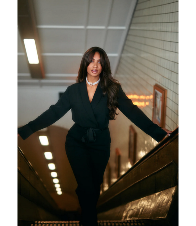 freeBird Jumpsuit Yael shawl, Black