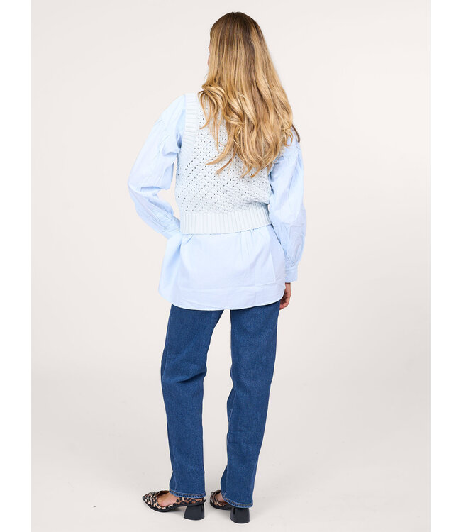 Abrand Jeans high straight BELLA, Mid blue