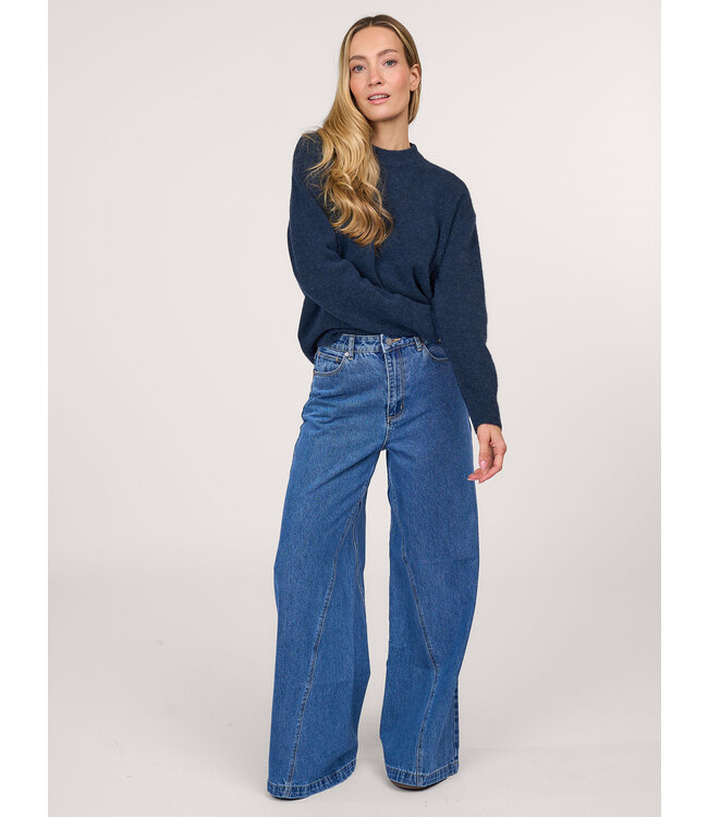 Abrand Jeans super wide CHANTELL, Mid vintage blue