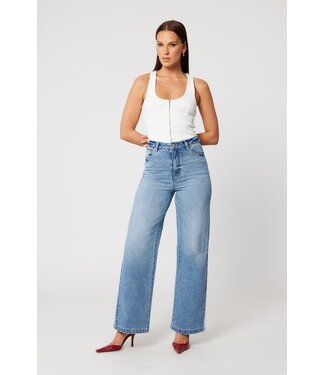 Abrand Jeans high wide LIV, Light vintage blue