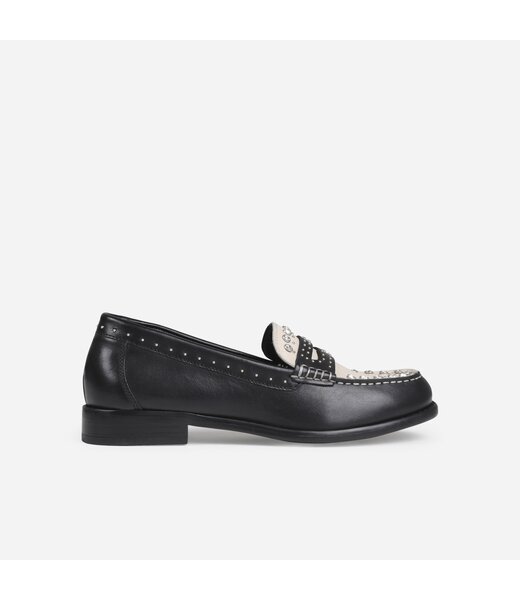 BRONX Loafers FRIZ-O, Black White