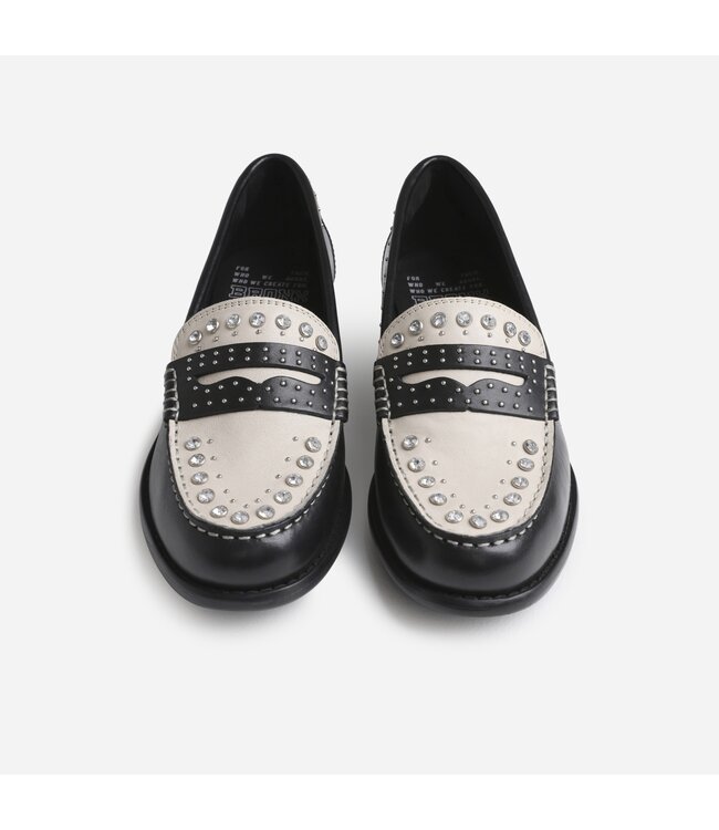 BRONX Loafers FRIZ-O, Black White