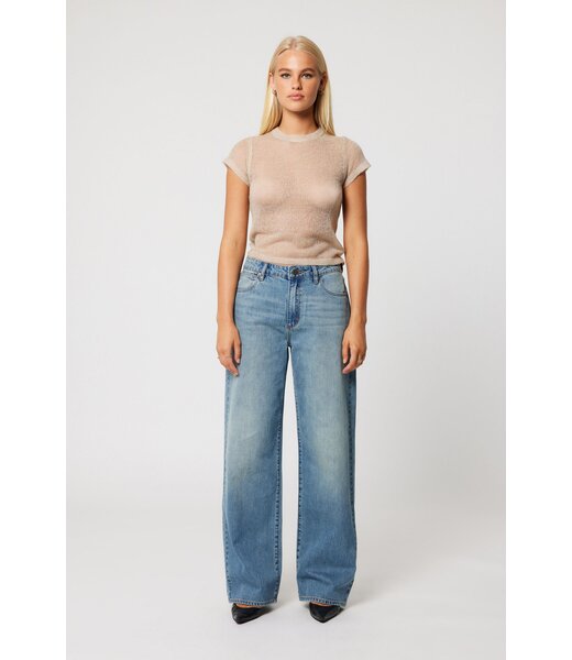 Abrand Jeans mid baggy Gisele, Tint mid blue