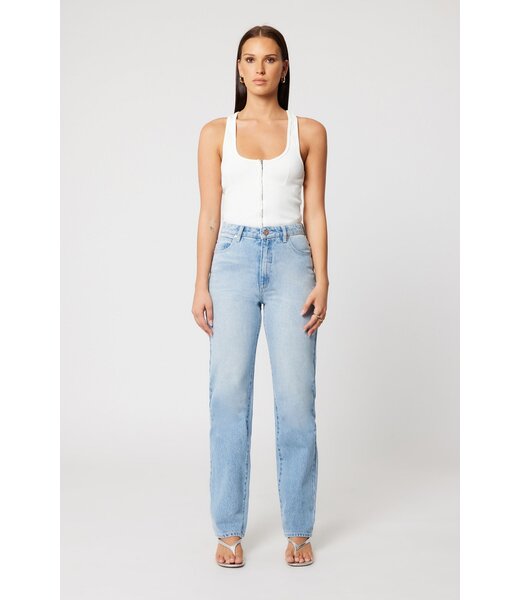 Abrand Jeans high straight tall Gia, Light vintage blue