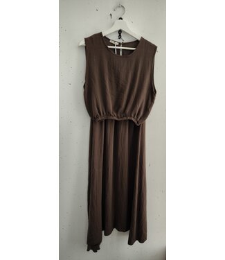 selectedbystijldepartment Dress set skirt top viscose, Brown