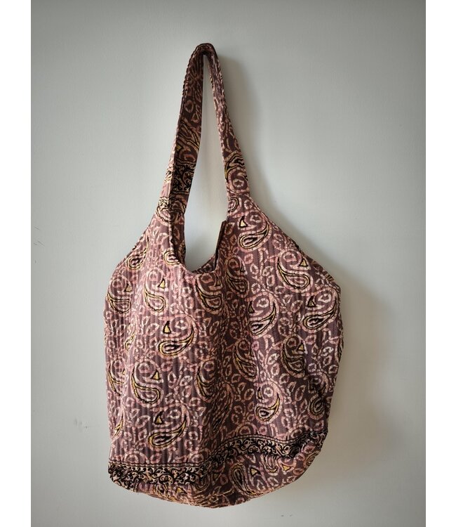 selectedbystijldepartment Bag quilted print zippers, Multi