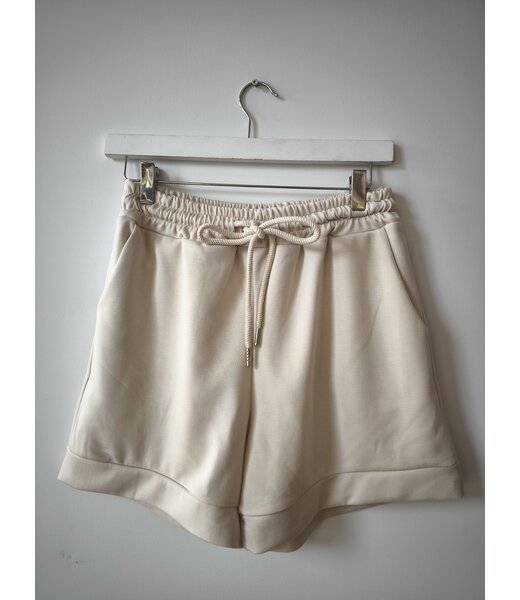 selectedbystijldepartment Short jogging viscose, Ecru