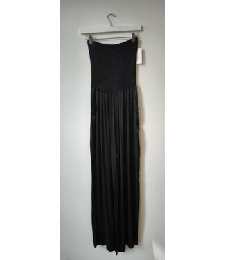 selectedbystijldepartment Jumpsuit silk strapless, Black