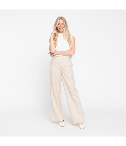 Five units Pants Linea, Natural