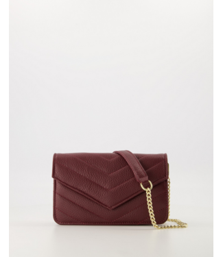 selectedbystijldepartment Bag clutch padded, Burgundy