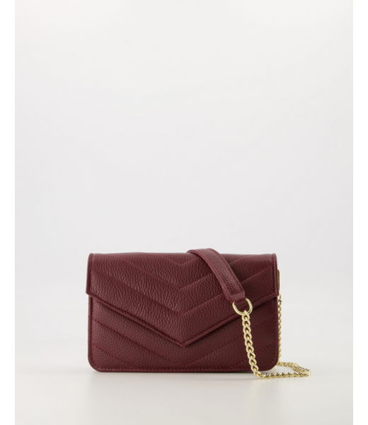selectedbystijldepartment Bag clutch padded, Burgundy