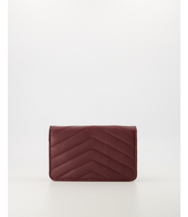 selectedbystijldepartment Bag clutch padded, Burgundy
