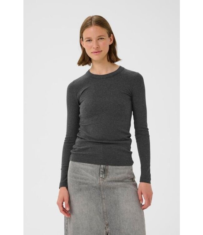 InWear Longsleeve Dagna melange, Dark grey