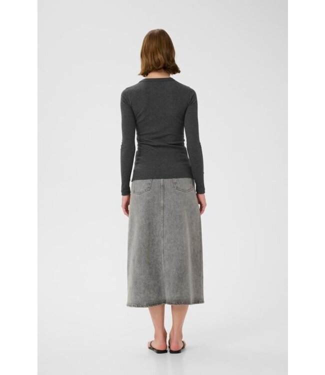 InWear Longsleeve Dagna melange, Dark grey