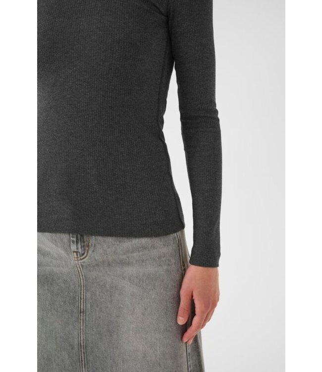 InWear Longsleeve Dagna melange, Dark grey