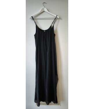 selectedbystijldepartment Dress singlet maxi light cotton, Black