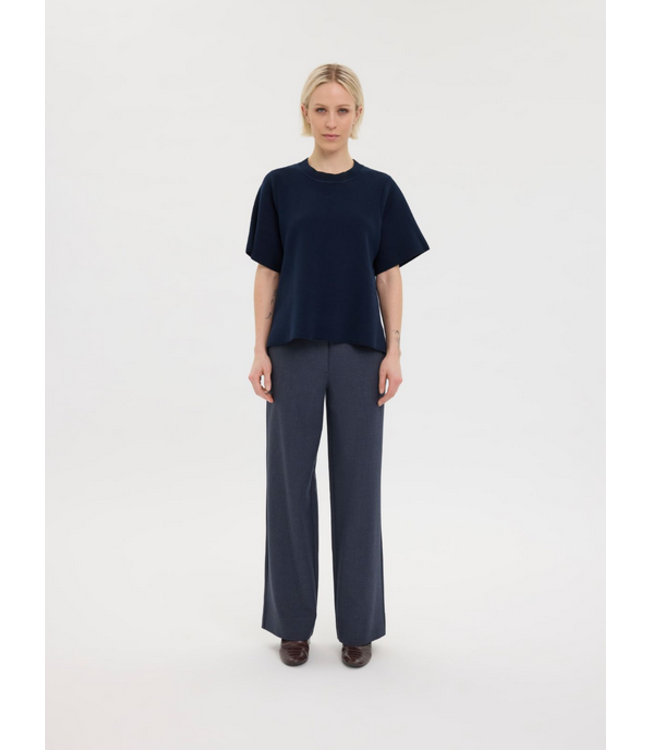 Five units Pants Dena, Blue grey melange