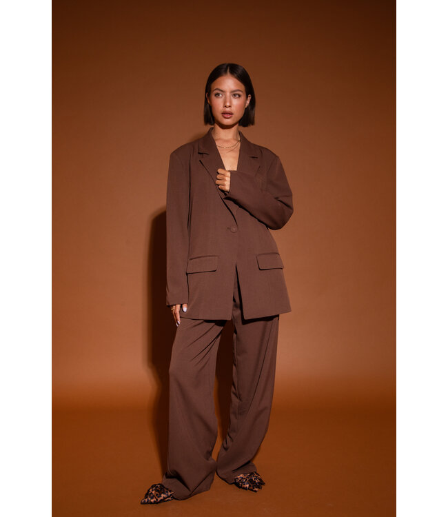 Studio Amaya Blazer Puck, Brown