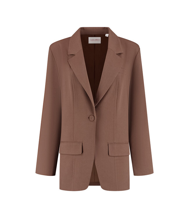 Studio Amaya Blazer Puck, Brown