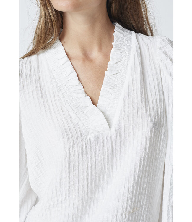 Co'Couture V-Blouse Shina, Off white