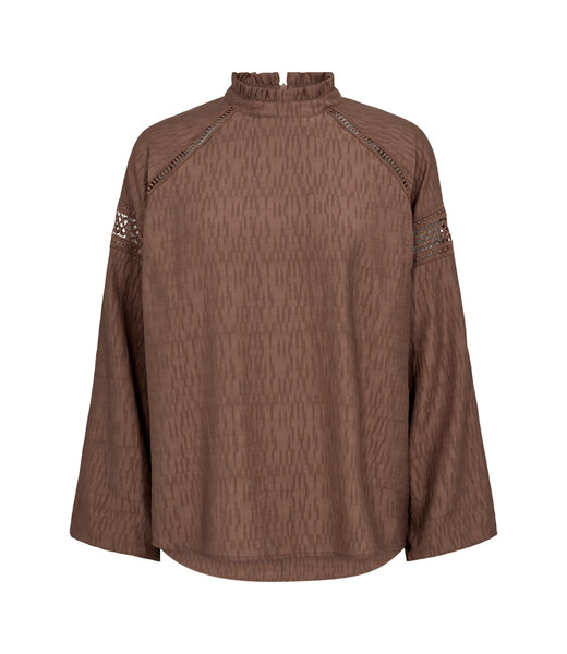 Co'Couture Blouse Nara balloon, Chocolate