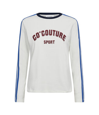 Co'Couture Longsleeve tee Edge sport, Off-white blue