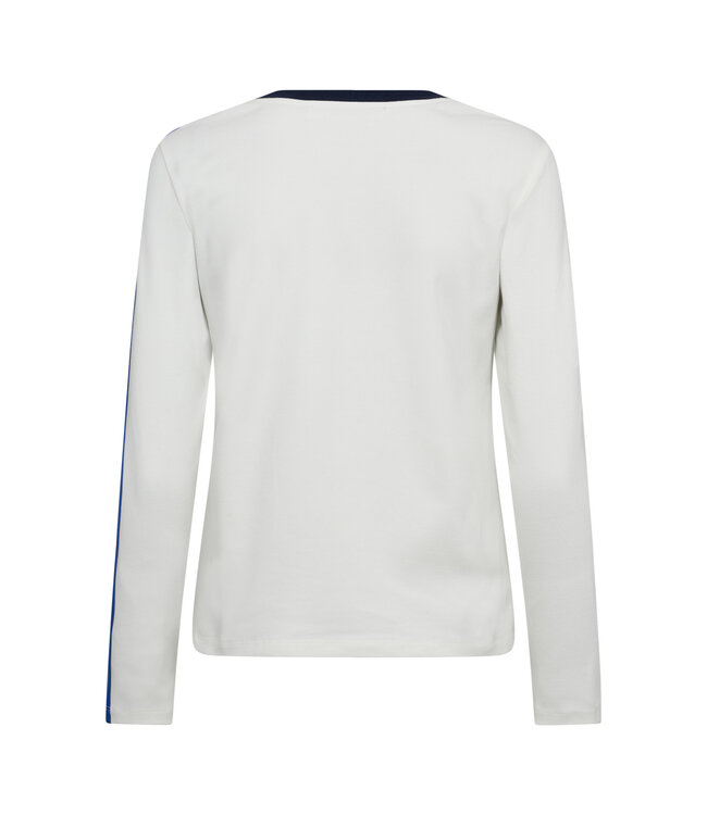 Co'Couture Longsleeve tee Edge sport, Off-white blue