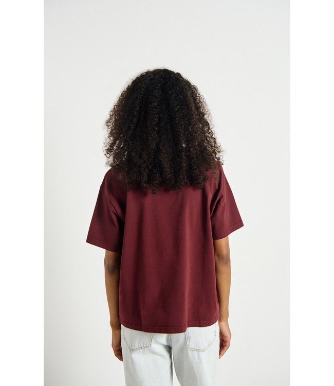 American Vintage T-shirt FIZ02A, Vintage Burgundy