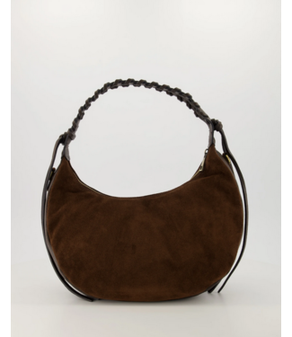 selectedbystijldepartment Bag big braided handle, Brown