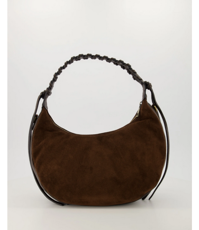 selectedbystijldepartment Bag big braided handle, Brown