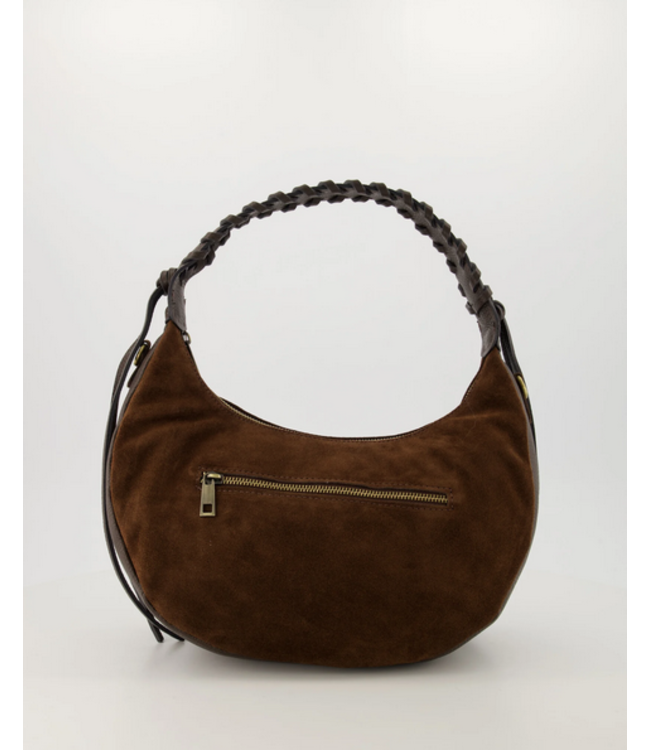 selectedbystijldepartment Bag big braided handle, Brown