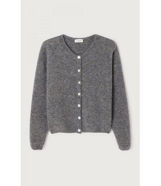 American Vintage Cardigan VITO19E, Steel melange