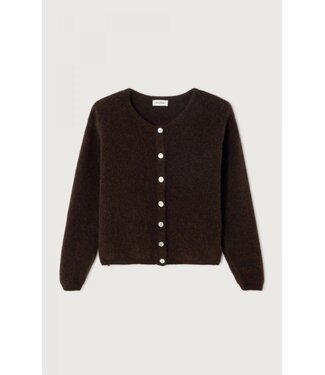American Vintage Cardigan VITO19E, Coffee melange