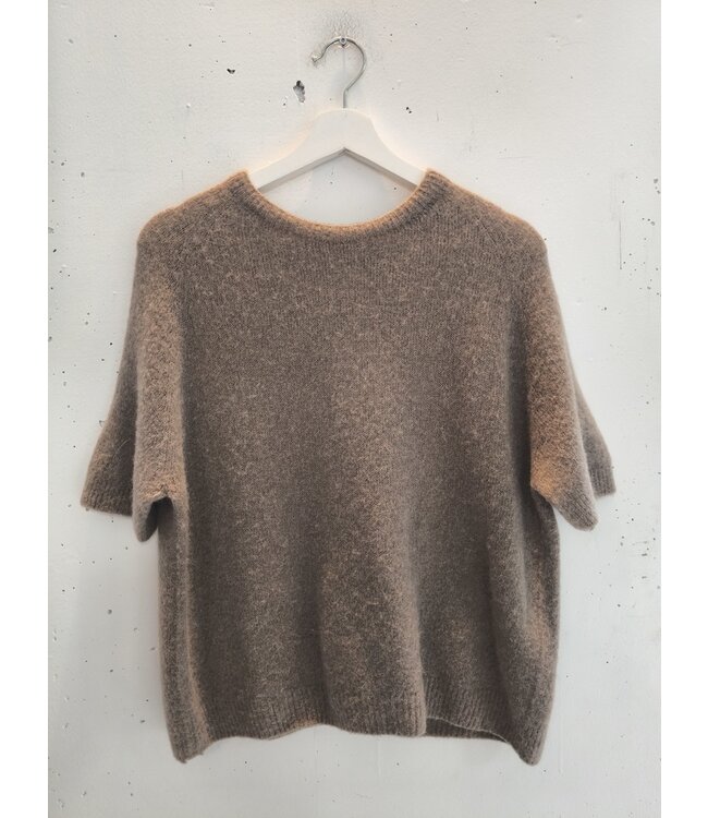selectedbystijldepartment Sweater midi baby alpaca, Taupe