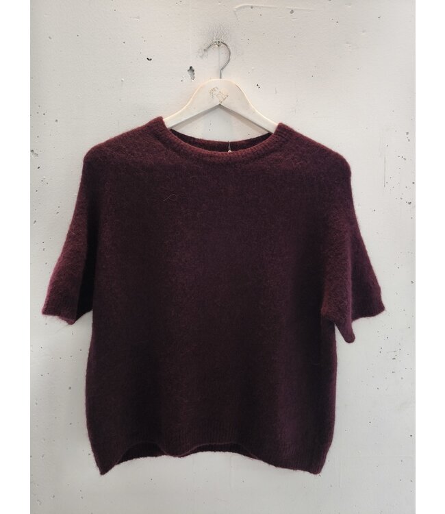selectedbystijldepartment Sweater midi baby alpaca, Burgundy