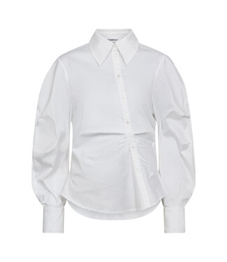 Co'Couture Shirt Sanna asym placket, White